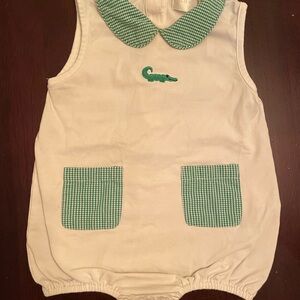 Charming Green and White Kids Diaper Cover